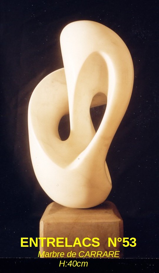 sculpture marbre blanc françois agate