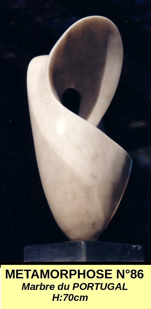 sculpture marbre blanc françois agate