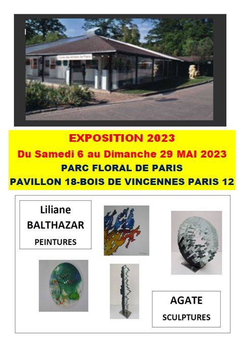 Exposition Paris 2023 - François Agate et Liliane Balthazar sculptures et peintures