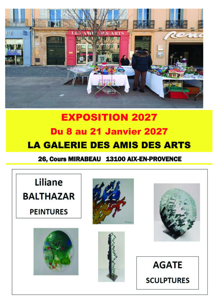 Affiche des Expos sculptures et peintures AIX-EN-PROVENCE en 2027
